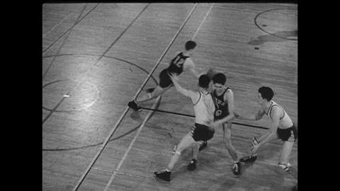1941-Basketball / USA / 1941 Stock Footage