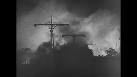 1941 - In this Frank Capra documentary, Russian soldiers man anti-aircraft guns Stock Footage 136194941