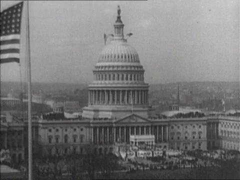 1941-Franklin D. Roosevelt / Speech / USA / 1941 Stock Footage