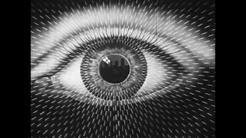 1941 - The human eye is protected by fatty tissue, muscle, and bone in the eye Stock Footage