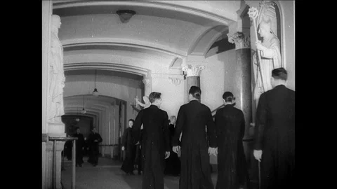 1941-Priest / Priest Seminar / New York City / 1939-1941 Stock Footage