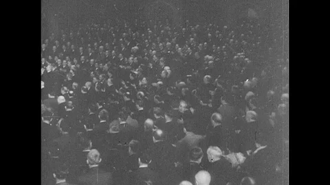 1941-Second World War / Franklin D. Roosevelt / Declaration of War / USA / Mar Stock Footage