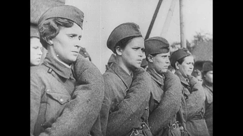 1941-Second World War / Mobilisation / USSR / 1941 Vídeo Stock 77897493