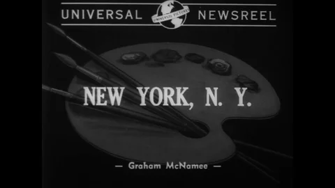 1941 - William Randolph Hearst's extensive art collection is seen on display for Stock Footage 130816927
