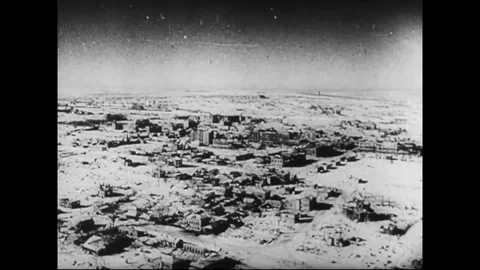 1942 - In this Frank Capra documentary, the Luftwaffe bombs Stalingrad but Stock Footage 136192398