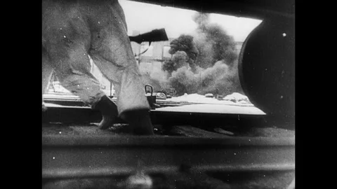 1942-Second World War / Battle of Stalingrad / House to House Fighting / Russia Video stock 77897763