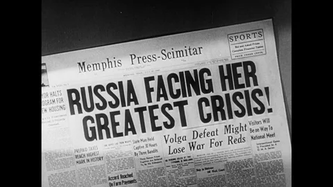 1942-Second World War / Battle of Stalingrad / Wehrmacht / Russia / 1942 Stock Footage 77897809