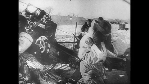 1942-Second World War / Siege of Leningrad / USSR / 1941 - 1942 Stock Footage