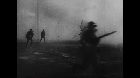 1942 - By September, the Germans had occupied part of Stalingrad, although the Stock Footage 85201604