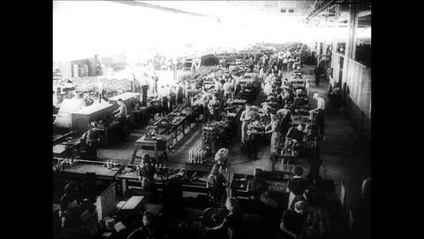 1942-Weapons Manufacture / Aerial Defense Cannon / USA / 1942 Stock Footage