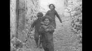 1943: Children Happy To Return To Their Homes In San Pietro Stock Footage