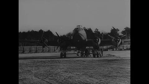 1943-Heeresversuchsanstalt PeenemÙnde / V1 / Rocket Test / Germany / 1942 - 1943 Stock Footage
