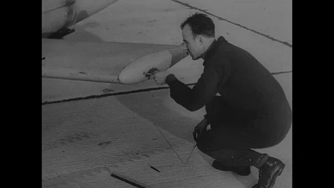 1943-Heeresversuchsanstalt PeenemÙnde / V1 / Rocketry / Germany / 1942 - 1943 Stock Footage