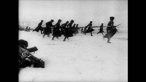 1943-Russian Campaign / Second World War / USSR / 1943 Stock Footage 77834775