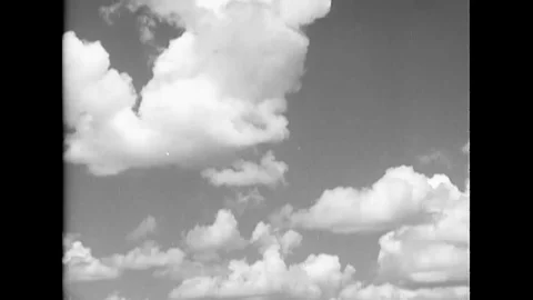 1943 - A squadron of Curtiss SB2C Helldivers can be seen flying from the ground. Stock Footage 100557549