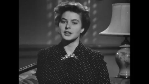 1943 - Swedish Americans attend Christmas services at the Swedish Evangelical Stock Footage