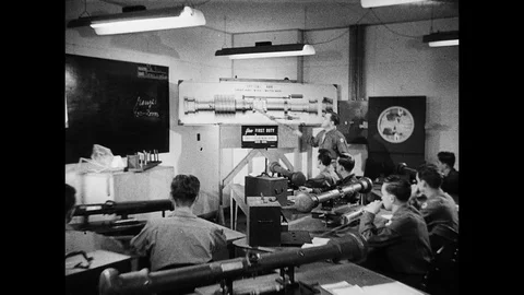 1944-American Army / Training Camp / Second World War / 1944 Stock Footage