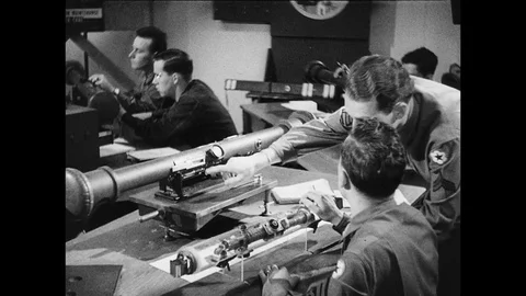 1944-American Army / Training Camp / Second World War / 1944 Stock Footage 77914077