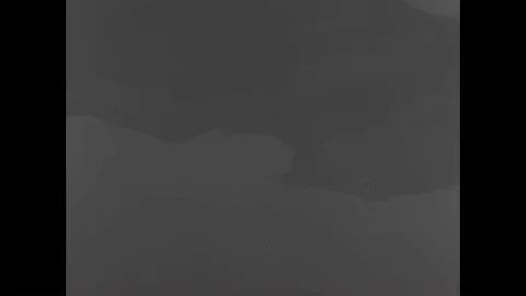 1944 - In this animated sequence, the invasion of Empress Augusta Bay goes Stock Footage 90623695