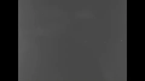 1944 - In this animated sequence, US Navy ships approach the coast of Empress Stock Footage 90623718