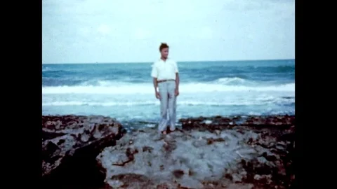 1944-Beach / Natal / Brazil / 1944 Stock Footage