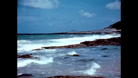 1944-Beach / Natal / Brazil / 1944 Stock Footage