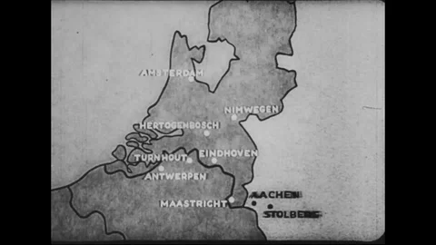 1944 - Captured German newsreel footage shows the Nazis using rockets and Stock Footage