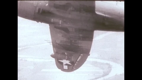 1944-D-Day / Aerial Warfare / 1944 Stock Footage