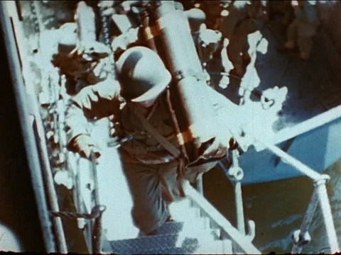 1944-D-Day / Landing / Normandy / Second World War / 1944 Stock Footage
