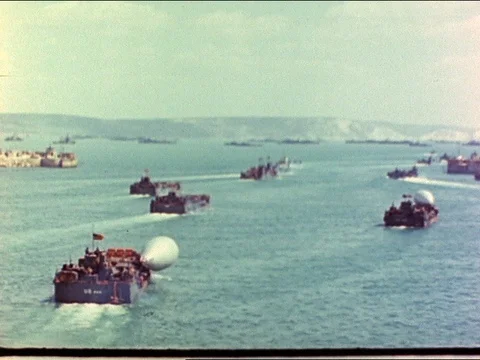 1944-D-Day / Normandy / Second World War / 1944 Stock Footage 77860823