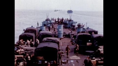1944-D-Day / Supplies / 1944 Stock Footage
