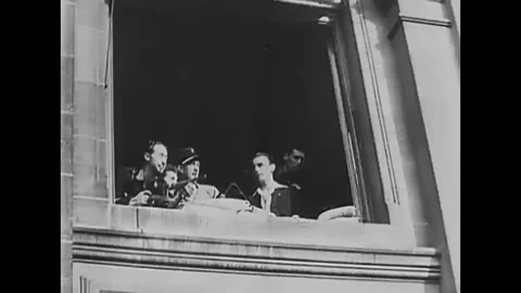 1944 - The French Forces of the Interior fights off the Nazis near the Hotel de Stock Footage 160475423