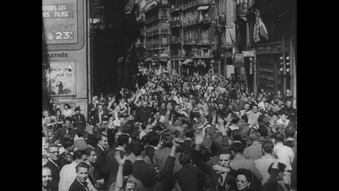 1944-Liberation of Paris / Second World War / France / 1944 Stock Footage 77915184