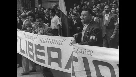 1944-Liberation of Paris / Second World War / France / 1944 Stock Footage 77915195