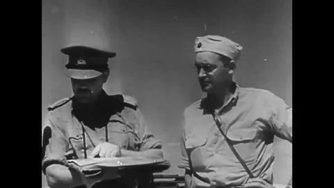 1944 - On May 1st General Freyberg of New Zealand took command of Allied troops Stock Footage 83038541