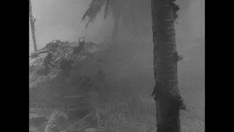 1944-Pacific War / Tarawa / 1944 Stock Footage