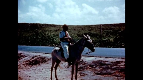 1944-People / Natal / Brazil / 1944 Stock Footage