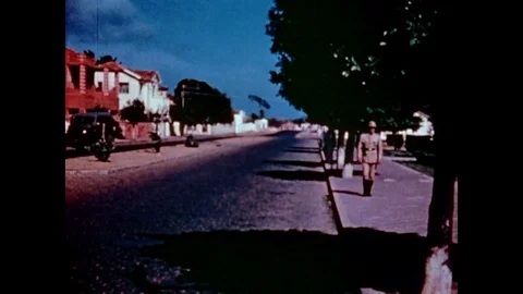 1944-People / Natal / Brazil / 1944 Stock Footage