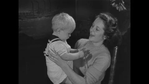 1944-Second World War / Christmas / USA / 1944 Stock Footage