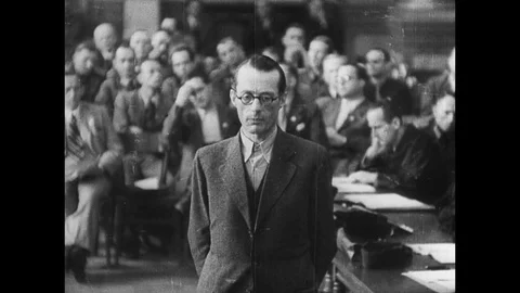 1944-Show Trial / 20 July Plot / Roland Freisler / Volksgerichtshof / Germany / Stock Footage