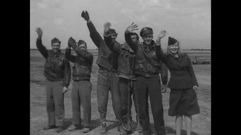 1944-United States Air Force / Second World War / Europe / 1944 Stock Footage