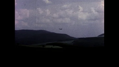 1945-Air Attack / Bombarding / Germany / 1945 Stock Footage