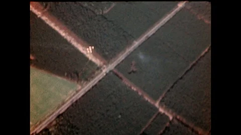 1945-Air Attack / United States Air Force / Germany / 1945 Stock Footage