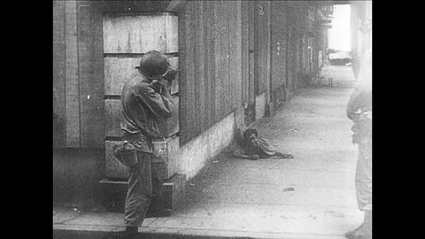 1945-Battle of Manila / Philippines / Second World War / 1945 Stock Footage 77990958