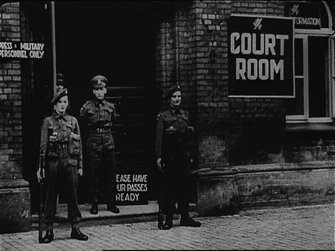1945-Belsen Trial / Postwar Period / Germany / 1945 Vidéo 77883286