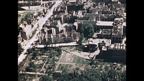 1945-Bomb Damage / End of War / Berlin / 1945 Stock Footage