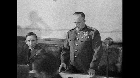 1945-Capitulation / End of War / Germany / May 8, 1945 Stock Footage 77849059