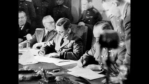 1945-Capitulation / End of War / Germany / May 8, 1945 Stock Footage 77849062