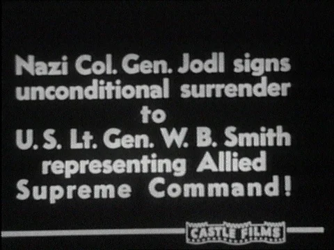 1945-Capitulation / Germany / 1945 Video stock 77857637