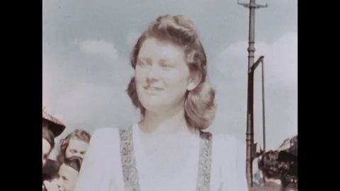 1945-Civilian / End of War / Berlin / 1945 Stock Footage